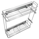 Ver imagem 5 de Porta Temperos Óleo Lateral Armário Corrediças Aço Cromado