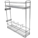 Ver imagem 1 de Porta Temperos Óleo Lateral Armário Corrediças Aço Cromado