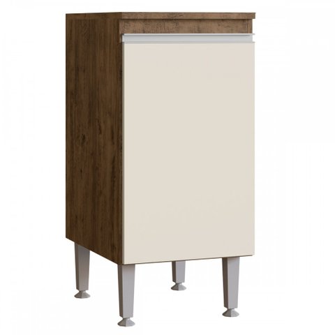 Balcão de Cozinha Athena 1 Porta Itauba/Off White - Irm Móveis