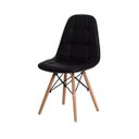 Ver imagem 2 de Kit 3 Cadeiras Charles Eames Eiffel Botone Base Madeira Preto