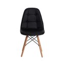 Ver imagem 3 de Kit 3 Cadeiras Charles Eames Eiffel Botone Base Madeira Preto