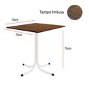 Ver imagem 4 de Conjunto Mesa Branca 70x70cm Tampo Imbuia com 4 Cadeiras Epoxi