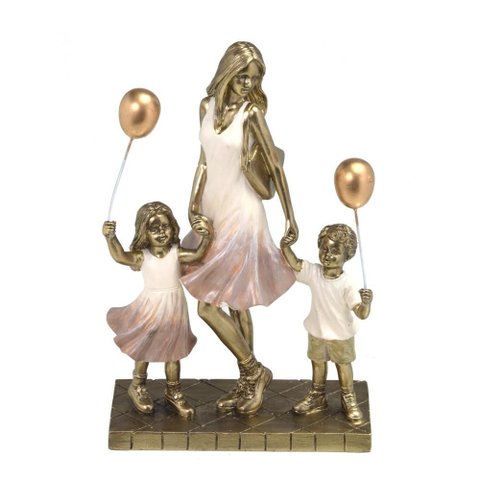 Escultura Familia Decorativa 24 Cm Espressione