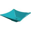 Ver imagem 1 de Cuba de Apoio Para Banheiro Quadrada Lux L34 Azul Turquesa - Lyam Decor