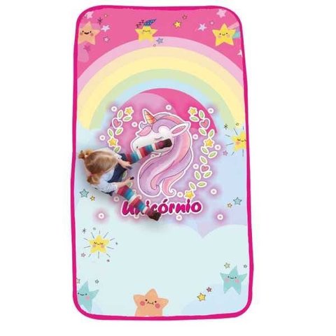 Tapete Infantil Unicornio 86cm X 1.30cm