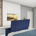 Ver imagem 1 de Caldadeira Baú Recamier Casal 140CM Carla Courino Azul Marinho - D A DECOR