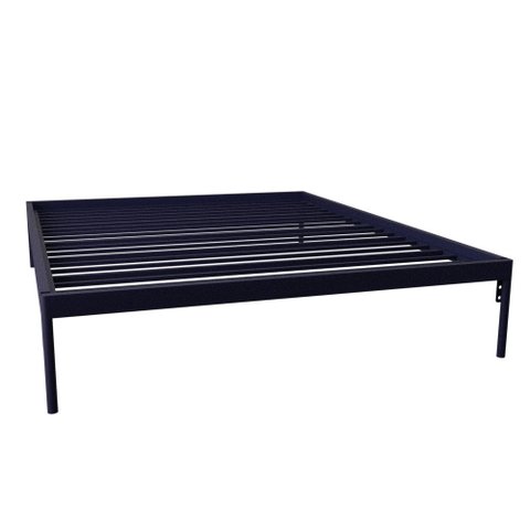 Cama de ferro Estrado Queen Icamas Azul Escuro