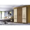 Guarda-Roupa Casal Aracaju e Cabeceira Sevilha Castanho Avela Wood Moval - 7