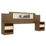 Guarda-Roupa Casal Aracaju e Cabeceira Sevilha Castanho Avela Wood Moval - 4
