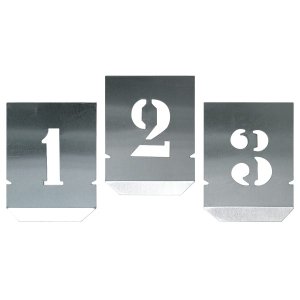 Algarismos em Chapa Vazada para Pintura Aço 100 mm 10 peças