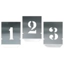 Ver imagem 1 de Algarismos em Chapa Vazada para Pintura Aço 100 mm 10 peças