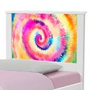 Ver imagem 5 de Bicama Solteiro Tema Tie Dye Adesivada Cama Auxiliar Mdf/mdp
