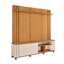 Ver imagem 2 de Estante Home para TV até 70 Polegadas 189x180cm Orgânico 1 Porta Ripado Hibris Espresso Móvei