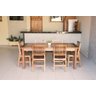 Conjunto Mesa Mineirinha 2,00M com 6 Cadeiras Confort em Madeira de Lei Maciça - Vivá Móveis - 1