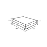 Cama Box Casal + Colchão Top Line Mola Bonnel Serra Negra 60x138x188 Cor:Sintético Branco - 5