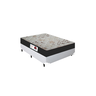 Cama Box Casal + Colchão Top Line Mola Bonnel Serra Negra 60x138x188 Cor:Sintético Branco - 1