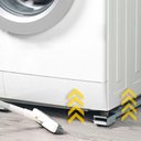 Ver imagem 3 de Suporte Rodinhas Movedor Arrasta Moveis Materiais Pesado Regulavel