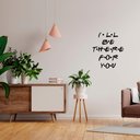 Ver imagem 2 de Adesivo Série Friends Frase Inglês I'll Be There For You Decoração Porta Sala
