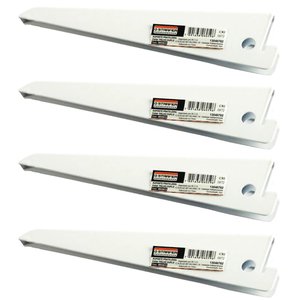 Kit 4 Suporte para Trilho Duplo em Aço Branco 17cm - Starfer