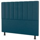 Ver imagem 3 de Kit Cabeceira E Baú Cama Box Solteiro 90Cm Suede Turquesa