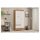 Ver imagem 1 de Guarda Roupa Solteiro Wind 3 Portas e 2 Gavetas-demóbile:amendola Touch/off-white