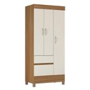 Ver imagem 2 de Guarda Roupa Solteiro Wind 3 Portas e 2 Gavetas-demóbile:amendola Touch/off-white