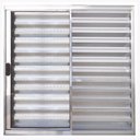 Ver imagem 1 de Janela de Alumínio Brilhante Veneziana de Correr 3 Folhas Sem Grade CMC Modular- 1.20(L)X1.00(A)