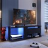 Rack para Tv até 55 Polegadas Estilo Gamer com 1 Gaveta e Iluminação em Led Rgb Preto - 2