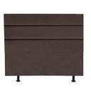 Ver imagem 2 de Cabeceira Estofada Cama Box King 195cm Argentina Corino Marrom- Mabe Magazine