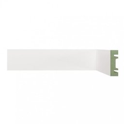 Rodapé de MDF 5CMX15MMX2,40m Liso 501 Branco Moldufama - 1 Rodapé de MDF 5CMX15MMX2,40m Liso 501 Branco Moldufama - 1