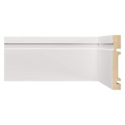 Rodapé de MDF 10cm x 15mm x 2,40m com Friso Moldufama 1002 - 1