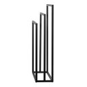 Ver imagem 1 de Porta Toalha Level Decorativo de Piso Preto de Metal - Harmônica Móveis.