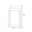 Ver imagem 7 de Porta Toalha Level Decorativo de Piso Preto de Metal - Harmônica Móveis.