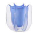 Ver imagem 1 de Vaso Decorativo Orgânico em Vidro Azul Fosco 16cm LR0059 Btc