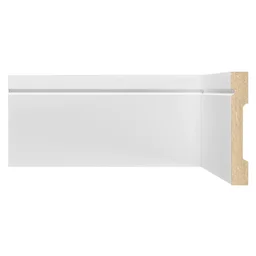 Rodapé de MDF 10cm x 15mm x 2,40m com Friso Moldufama 1003 - 1