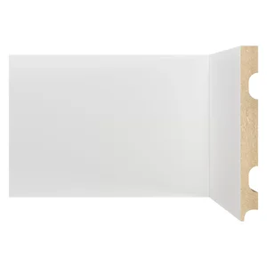 Rodapé de MDF 15cm x 15mm x 2,40m Liso Moldufama 1501