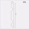 Rodapé de MDF 15cmX15mmX2,40m Liso 1501  - 2