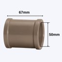Ver imagem 2 de Luva Pvc 50mm Soldável Conexão Encanamento | Akato | Kit 10 Un