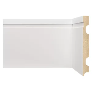 Rodapé de MDF 15cm x 15mm x 2,40m com Friso Moldufama 1502