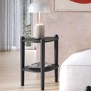 Ver imagem 6 de Mesa Lateral Organica Pe Madeira 28013 Nero Preto Artesano