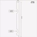 Ver imagem 2 de Rodapé de MDF 20CMX15MMX2,40m com Liso 2001 Branco Moldufama