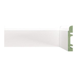 Rodapé de MDF 8cm x 15mm x 2,40m Liso Resistente a Umidade Moldufama 804