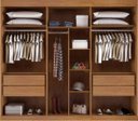 Ver imagem 2 de Guarda-roupa Solteiro Espelho 4 Gavetas 2,21m - Capri-nature/off - Bianchi Móveis