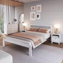 Ver imagem 1 de Cama de Casal de Madeira Maciça para Colchão 138x188cm Multimóveis Cr35273
