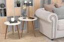 Ver imagem 1 de Conjunto de Mesas de Apoio e Lateral Teles Off White