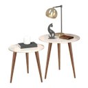 Ver imagem 2 de Conjunto de Mesas de Apoio e Lateral Teles Off White