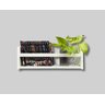 Nicho Organizador de Livros, Mdf Branco, 15mm, 50x18 - 2