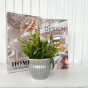 Ver imagem 2 de Kit Trio Decoração Livros Caixa e Vaso Cinza Cerâmico