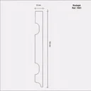 Ver imagem 2 de Rodapé MDF Frisado 15cm x 2,40m 1501 Moldufama