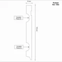Ver imagem 2 de Rodapé MDF Frisado 15cm x 2,40m 1502 Moldufama